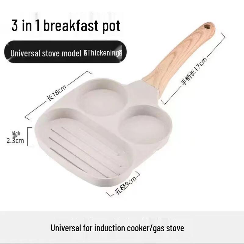 Triceratops Maifan Stein 4-Loch Bratpfanne