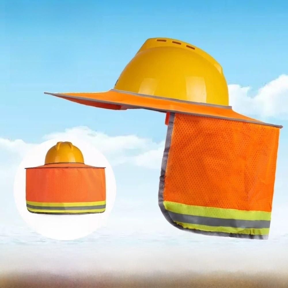 Breathable Safety Helmet Curtain UV Protection Sunscreen Neck Cover  Construction Site
