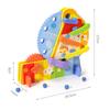 Kids Wooden Roller Ferris Wheel Toy With Multicolor Track And Block Set For Gift