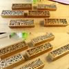 Korean Creative Wooden Pencil Case: Retro Lace Design, Cute Student Stationery Box, 4 Models Available