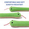 Cat Catnip Toy Small Green Snake Simulation Tease Cat Toy Crepe Paper Sound Interactive Cat Chew Toys Gift