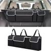Car Boot Storage Organiser Bag, Durable Fabric Hanging Back Seat Hanger, Large Capacity Space‑Saving