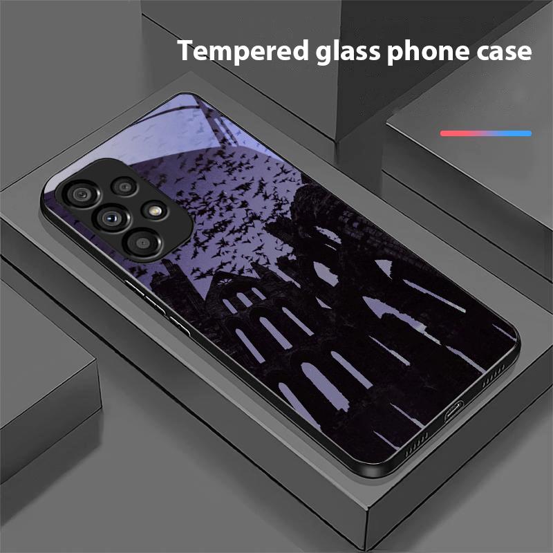 Das Dunkle Haus Für Samsung Galaxy S10 20 Plus 21 FE 22 23 24 FE 25 Ultra Schwarz Gehärtetes Glas Handyhülle Hartschale