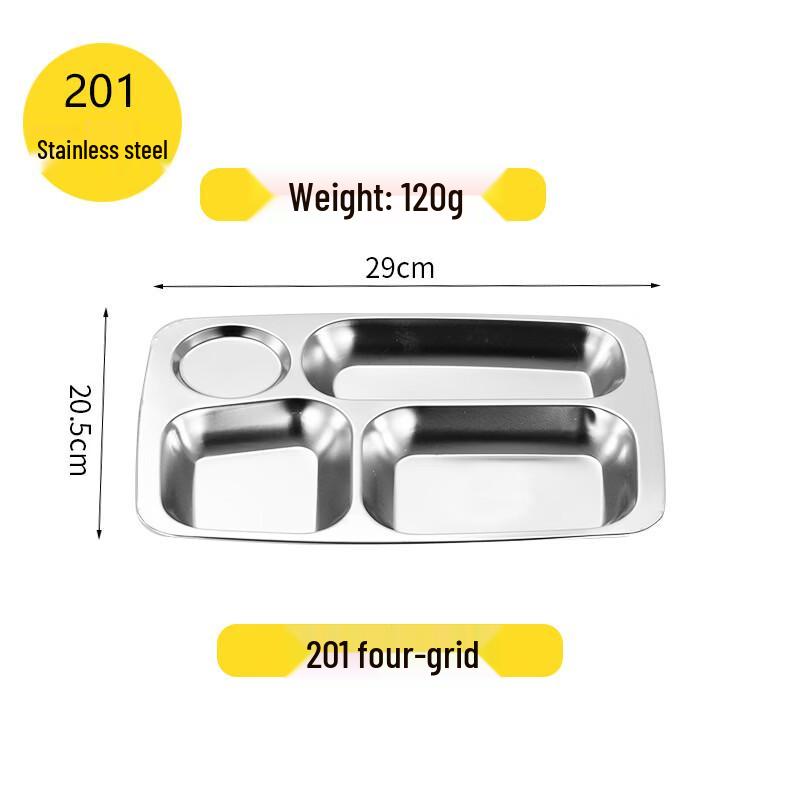 Handoon Stainless Steel Kids  Divided Tray