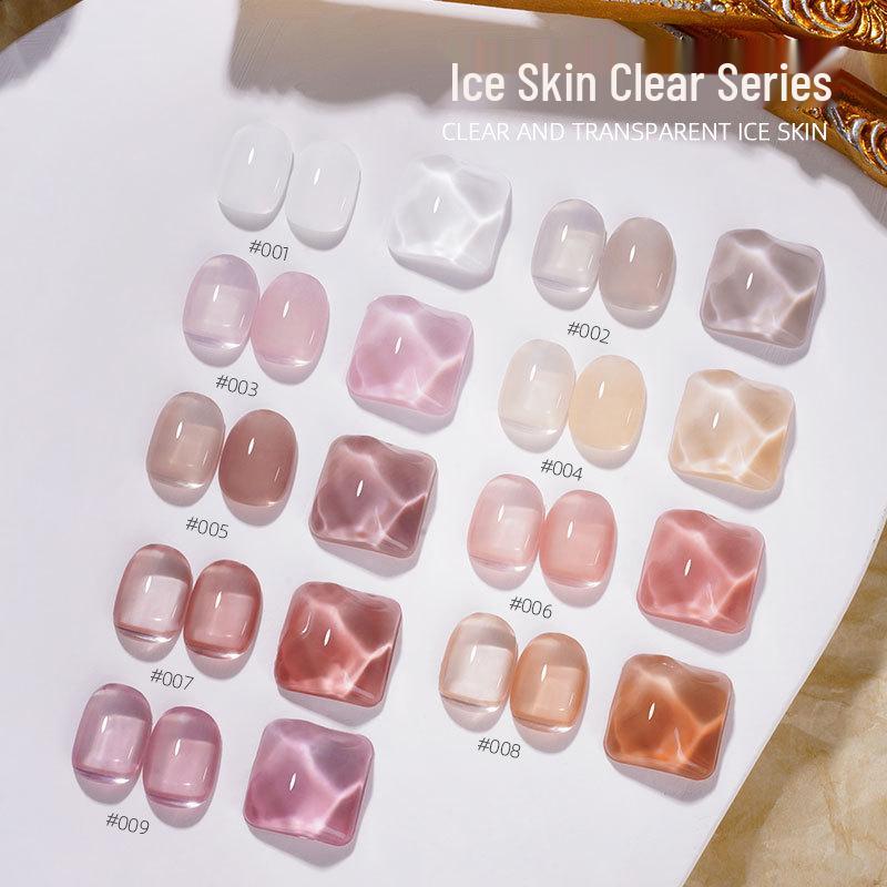 

Ice Transparent Nude Nail Gel Polish - 2024 Whitening Nude Pink for Salons