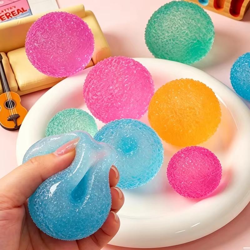 Stress Relief Squishy Multicolor Ice Ball Toy Ease Anxiety Squeeze Balls Moldable Soft Slow Rising Decompression Toys Adult Gift