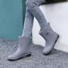 Water Shoes Medium Tube Rain Shoes Middle-aged Women Plus Lint Fashion Girls Water Glue Shoes Water Boots Rain Boots Women