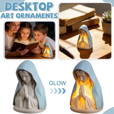 Praying Women Night Light Silicone  Light USB Charging  Speed Dimming Atmosphere Light