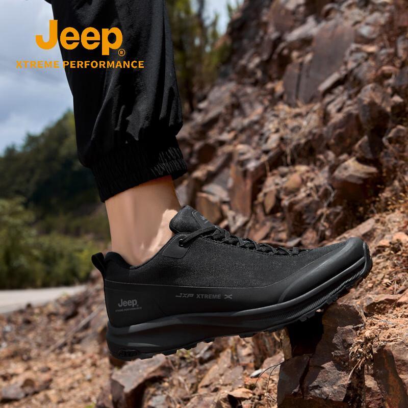 JEEP Men's Waterproof Black Samurai Outdoor Hiking Shoes