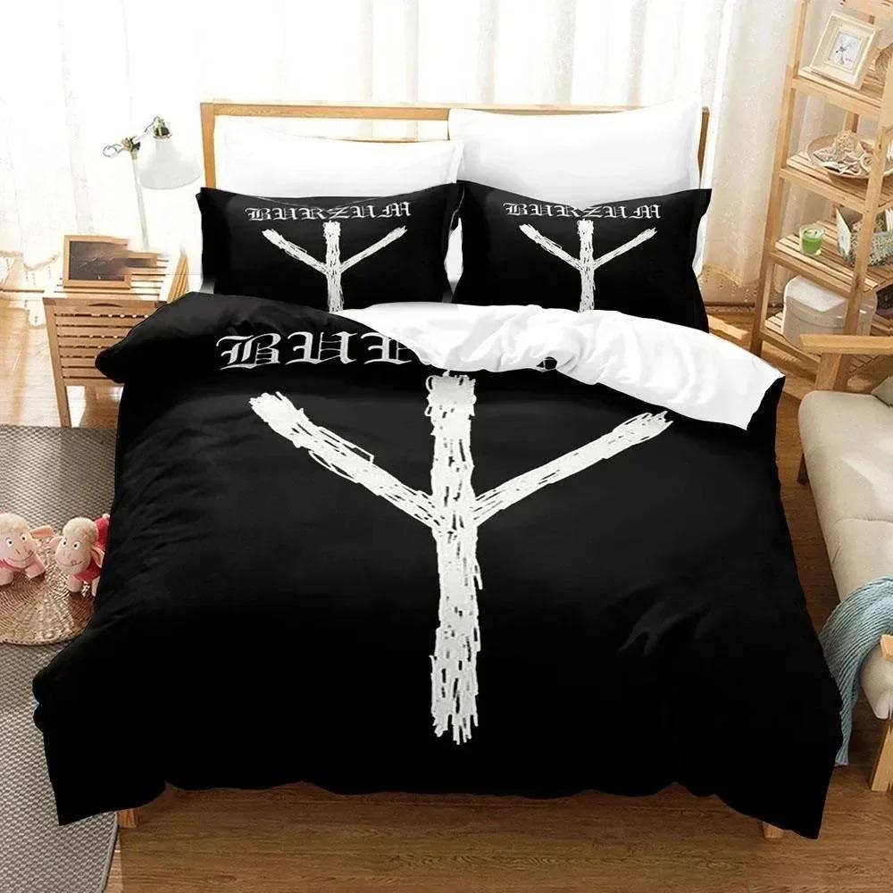 3D Printed Burzum Bedding Set Duvet Cover Bed Set Quilt Cover Pillowcase Comforter king Queen Size Boys Adult Bedding Set