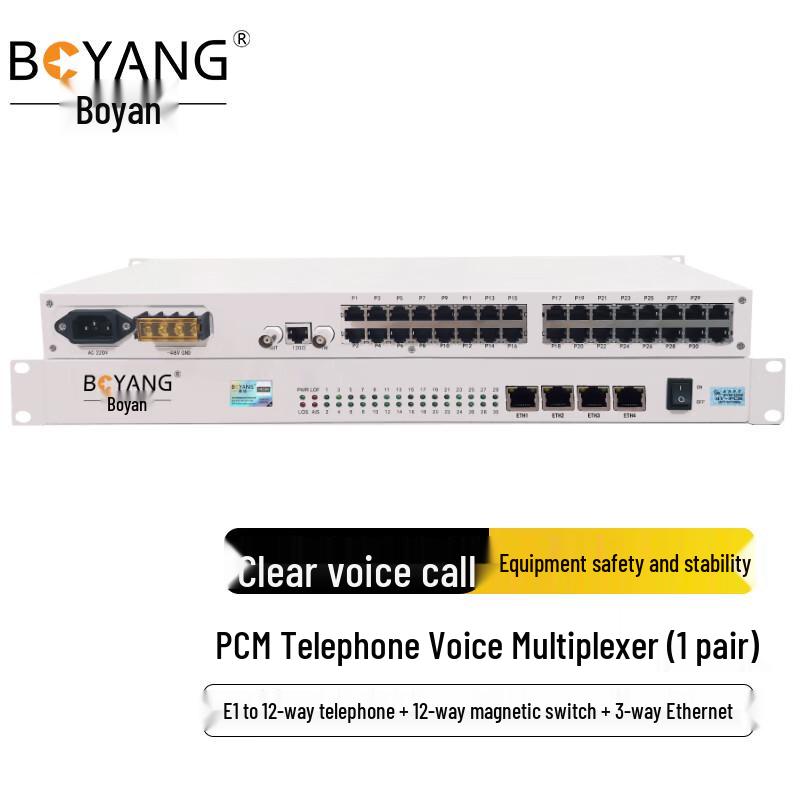 Boyang E1 PCM Voice and Data Multiplexers