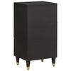 Sideboard with Shelf Black 40 x 33 x 75 cm Solid Mango Wood
