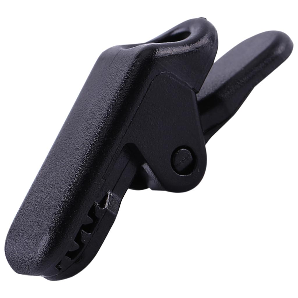 20pcs Bag Black Trap Clips Jaw Tent Snaps Camping Clamp Clips Tent Tighten Outdoors