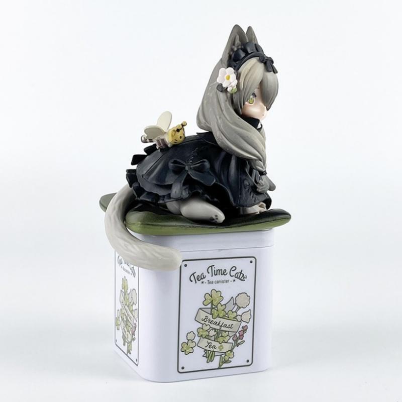 Tea Party Cat Anime Figur Q Version Ribose Star Statue Actionfigur Sammlung Modell Ornamente Spielzeug Geschenke