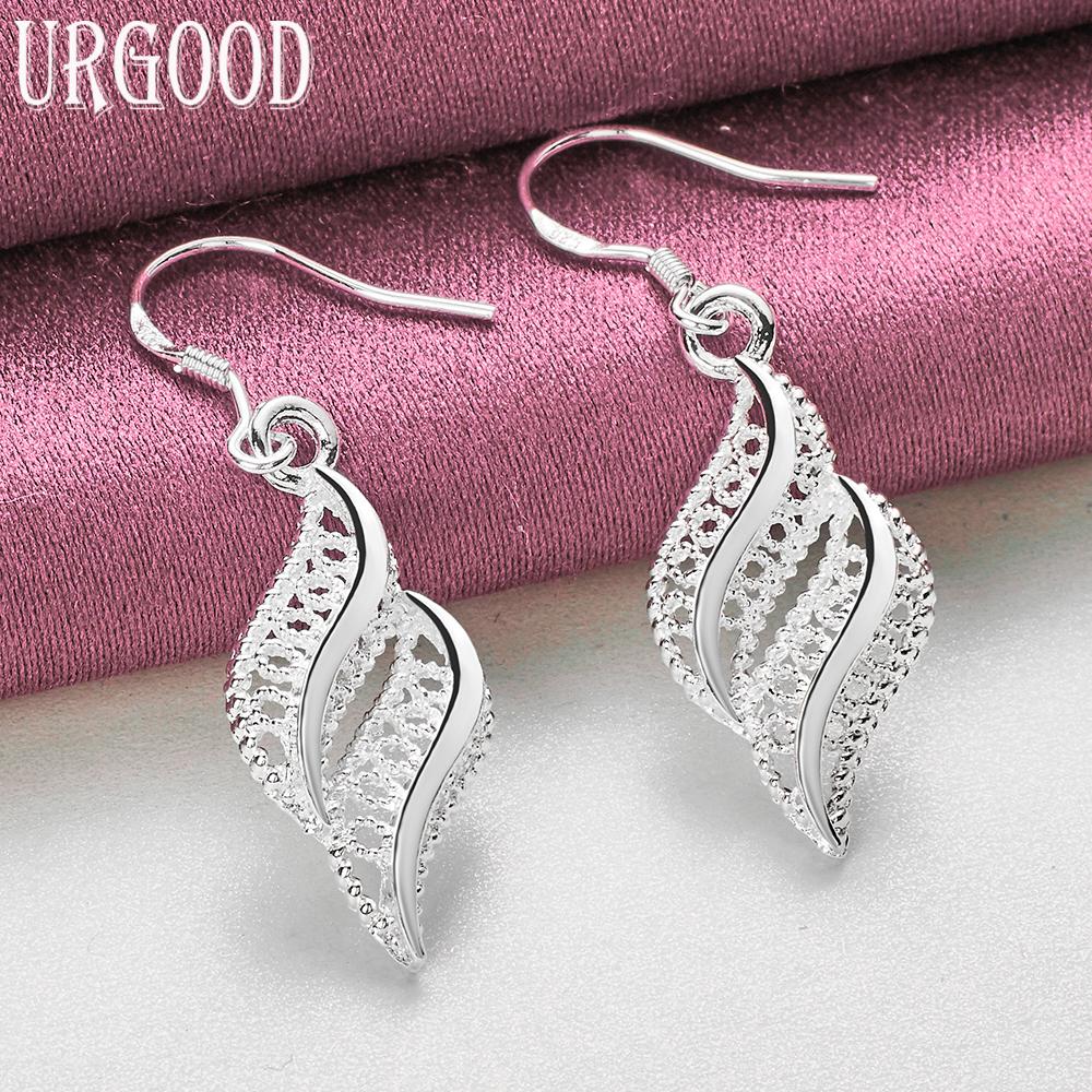 925 Sterling Silver Fashion Pendant Earrings Wedding Jewelry