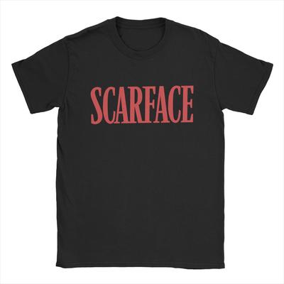 Pánské tričko Scarface Logo 100% Bavlna Oblečení Vintage Krátký Rukáv Kulatý Výstřih Tričko Nový Přírůstek Trička