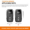 2026 Heiß Für Toyota Radkappen Leder Auto Schlüsselhülle Abdeckung Schale Tasche Für Toyota Corolla SE 2023 Camry 50 55 TLC200 Yaris Land Cruis