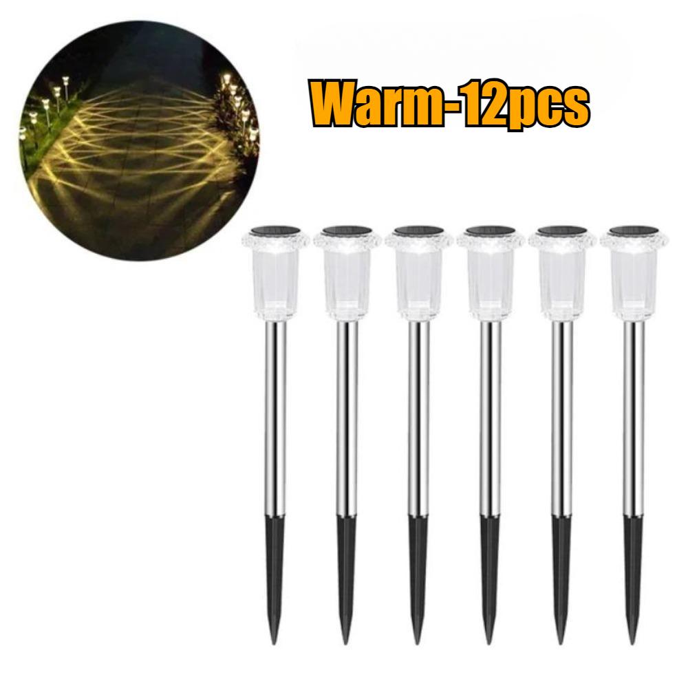 Solar-Außenleuchte Wasserdichte Gartenleuchten Solarbetriebene Lampe Laterne Landschaftsbeleuchtung Weg Terrasse Hof Rasen Garten Dekoration