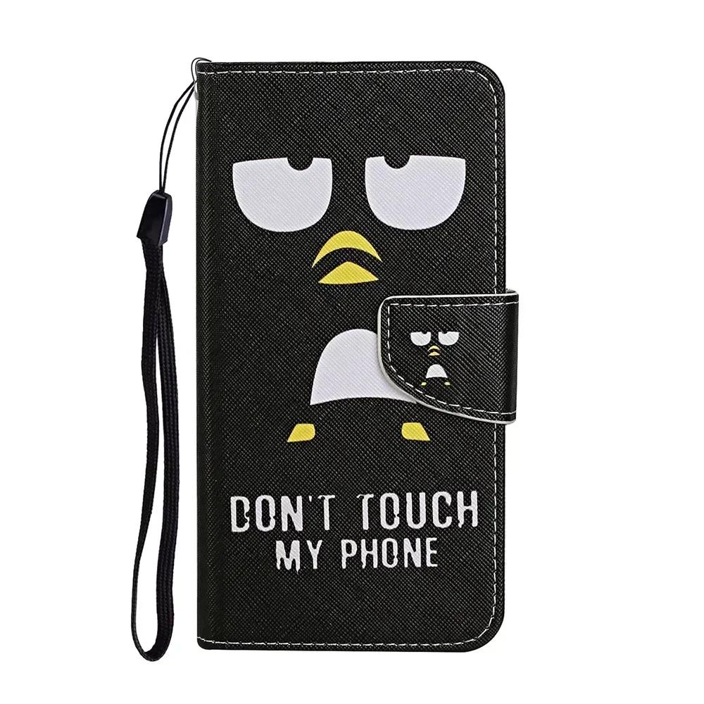 Leather Flip Phone Case For Samung Galaxy A10S A20S A20E A20 A30 A21S A22 A23 A24 A25 Flower Painted Wallet Card Holder Cover