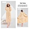 Women's Thickened A-Line Hooded Bathrobe: Pure Cotton, Absorbent & Quick-Drying, Perfect for Autumn/Winter Warmth After Bathing.