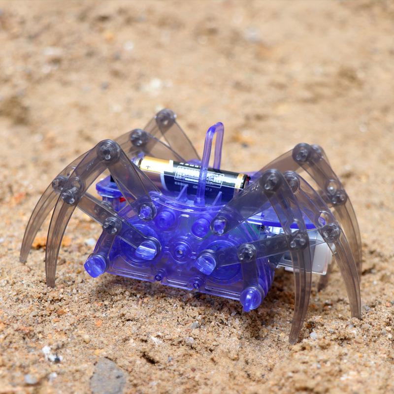 Sale New Electric Robot Spider Toy DIY Educational Stem Robotic Assembles Kits for Kids Christmas Halloween Birthday Gifts