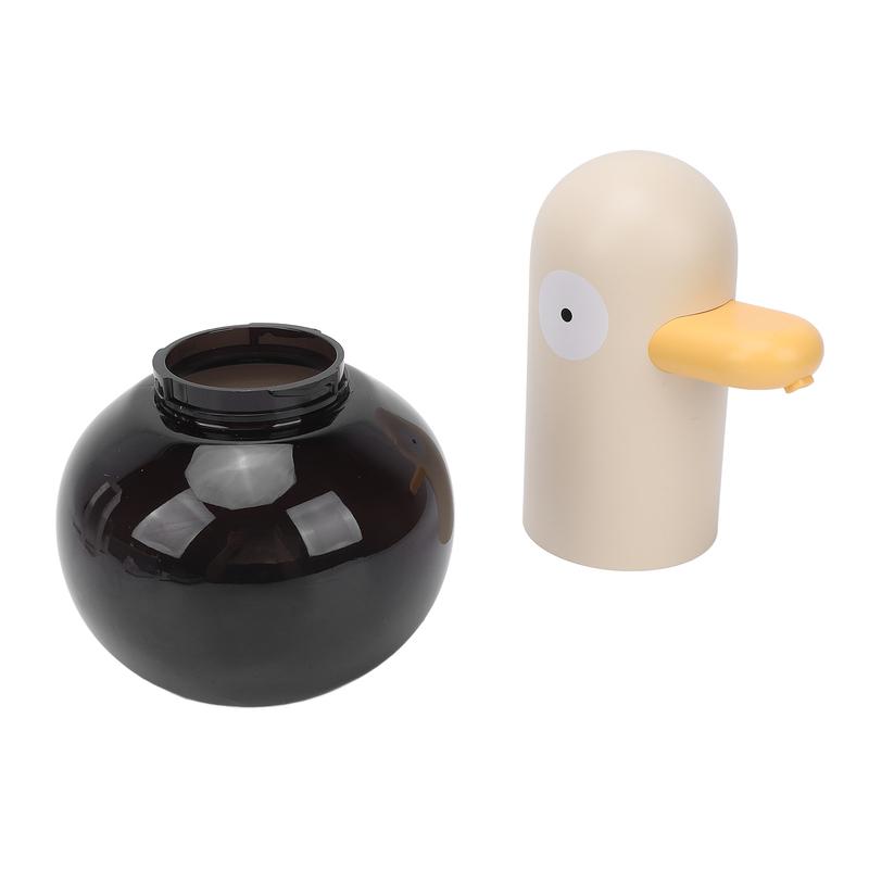 1 ks Automatický pěnový dávkovač mýdla Roztomilá kreslená kachnička Dobíjecí bezdotykový dávkovač mýdla na ruce se senzorem pro koupelnu