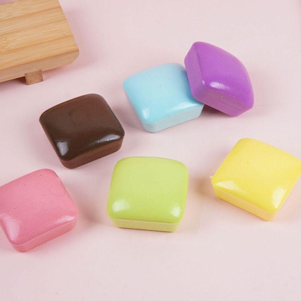 Square Bread Squishy Toy Super Soft Toast Fidget Toy Simulation Bread Squeeze Toys  for Kids Adults