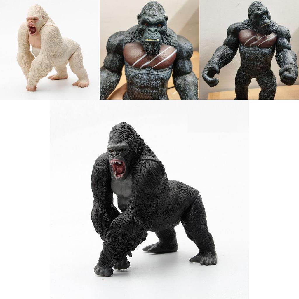 Original Bandai Shm King Kong Gorilla Model Toys Exquisite Action Figure For Childrens Gifts