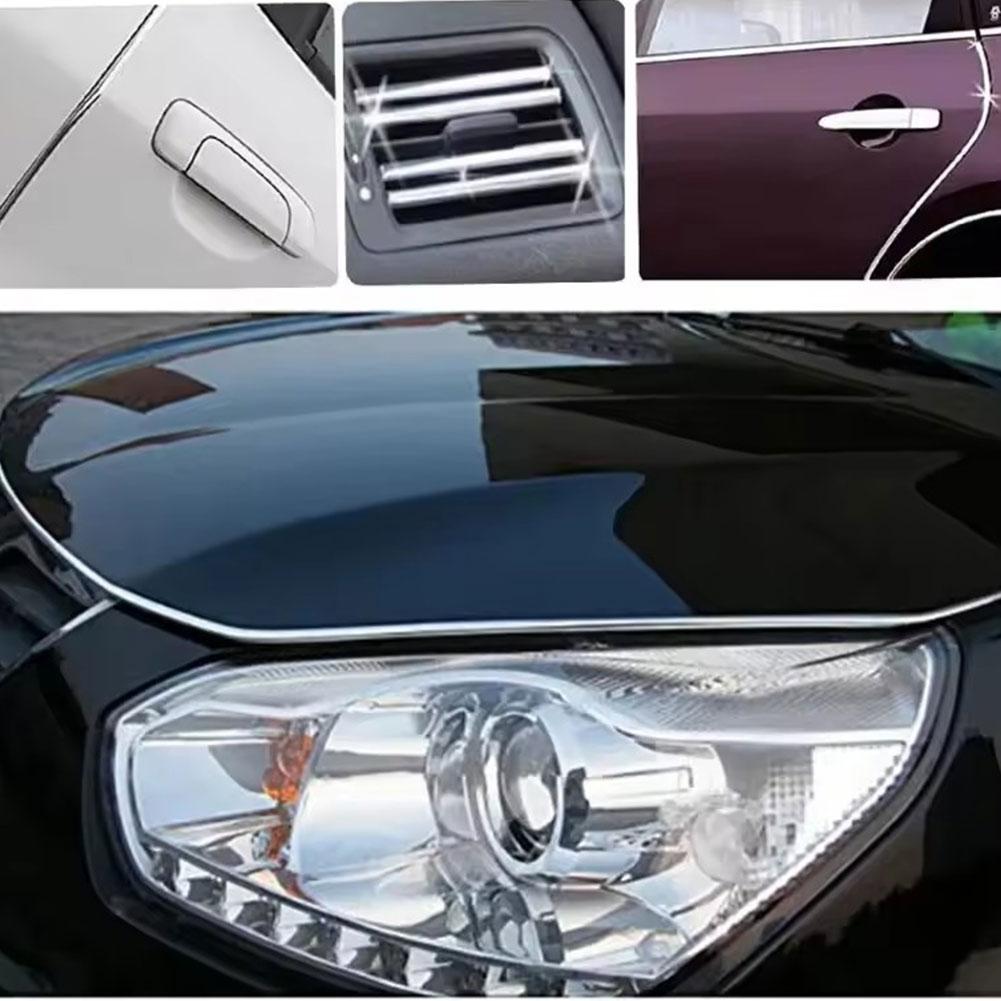 6M Car Air Vent Trim Strip U-Shaped Air Conditioning Protector Guard Grille Strip Scratch DIY Decorative Vent Strip Edge D2Z8