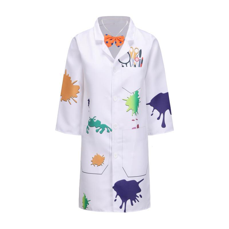 Mad Scientist Halloween Costume for Kids - White Lab Coat for Cosplay and Stage Performances