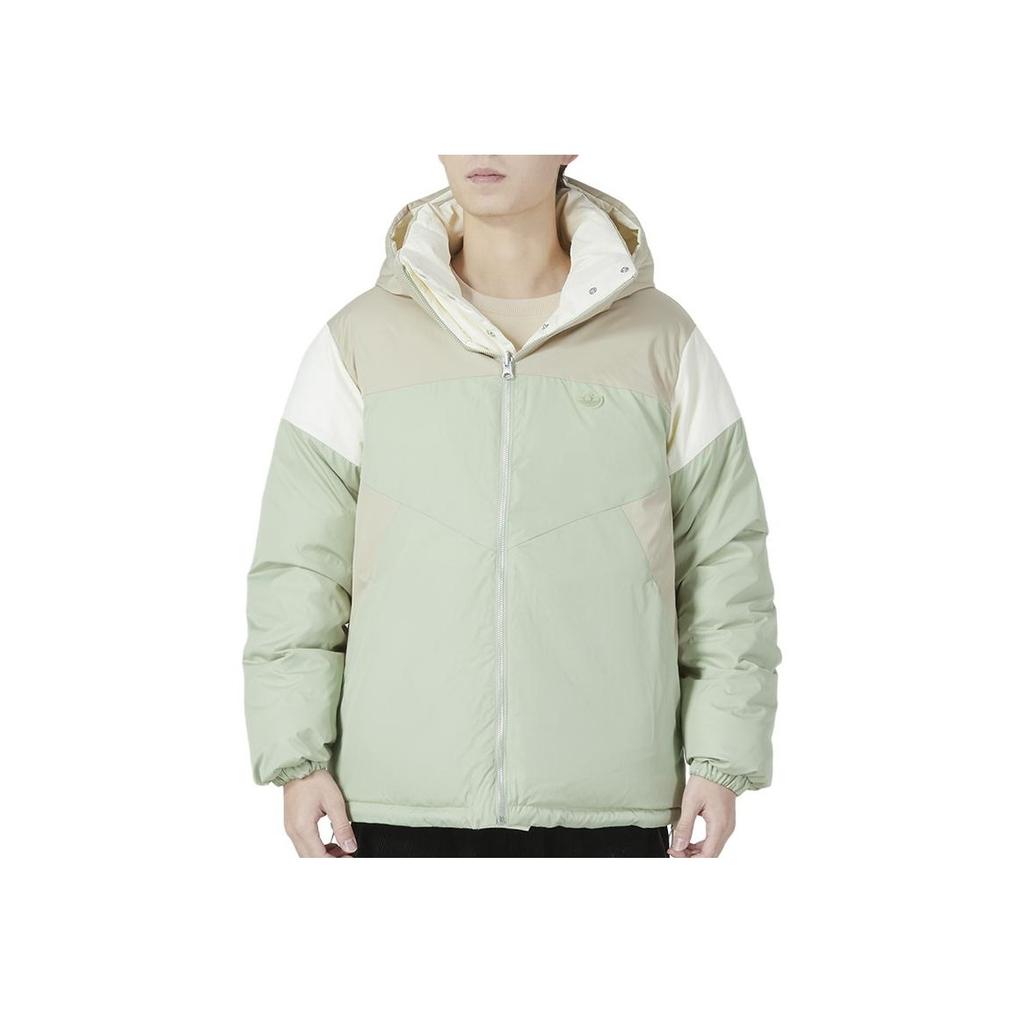 Adidas Originals Sportliche Daunenjacke mit Print-Logo, Reißverschluss und Kapuze, Wende-Daunenjacke für Herren, Oberbekleidung, Mehrfarbig HS9466