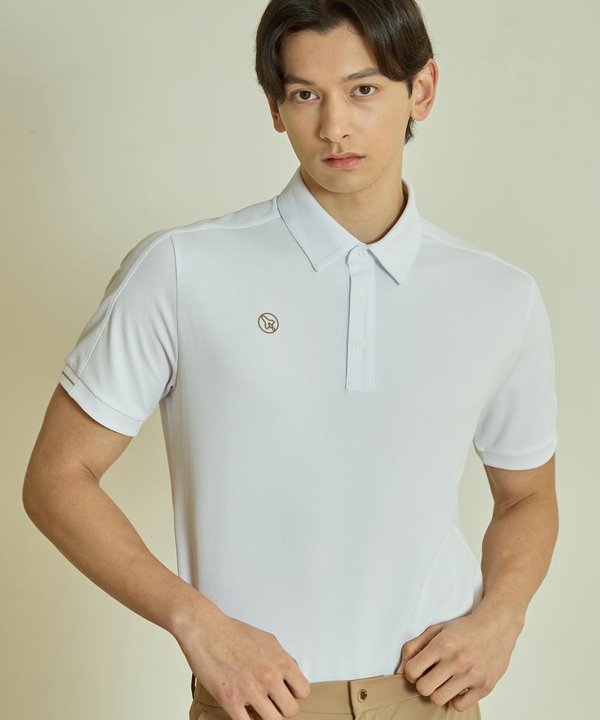 Antomas Shoulder Cut Polo Shirt Men'S - White