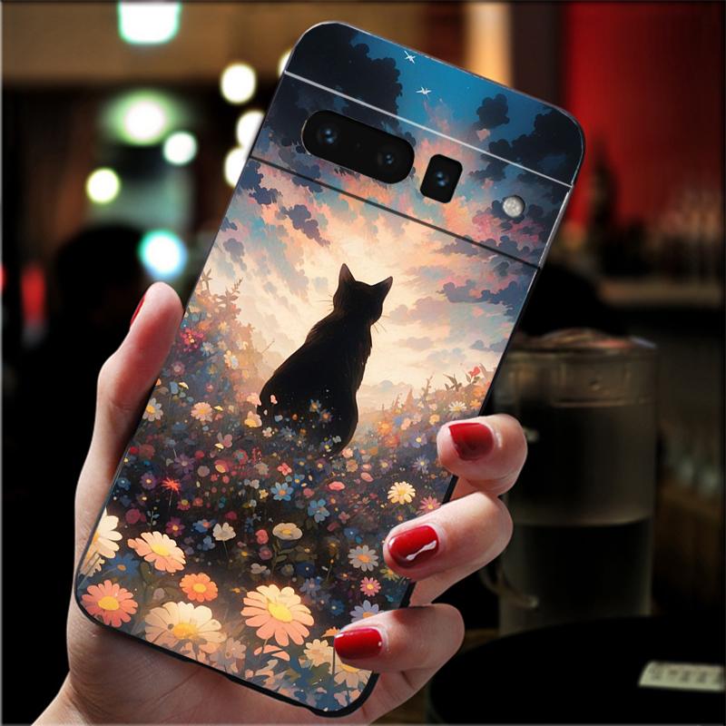 

Cute Cat Phone Case For Google Pixel 10 9 Pro XL 9A 8 7 6 Pro Pixel 8A 7A 6A Pixel 8 7 6 5 Google Pixel 10