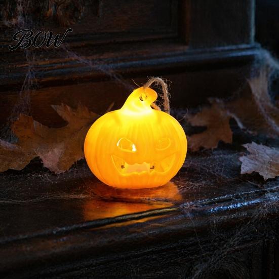 Decorative LED Light for Parties Halloween Witch Hat Pumpkin Lamp, Bat Skull Hollow Night Creative Home Decor Party, Spooky Tabletop Haunted
