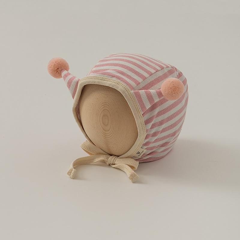 Frühlings Kleinkinder Ohrenklappenmütze mit Antennen-Optik & Verstellbarem Kinnband, 3-12M Säuglings Jungen Mädchen Ohrenschutz Mütze