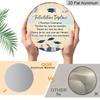 2D Flat, 1pc 2D Flat, 7.87*7.87-Inch Round French Aluminum Sign, Vintage "Congratulations on Graduation" Decorative Plaque for Home, Office, Cafe