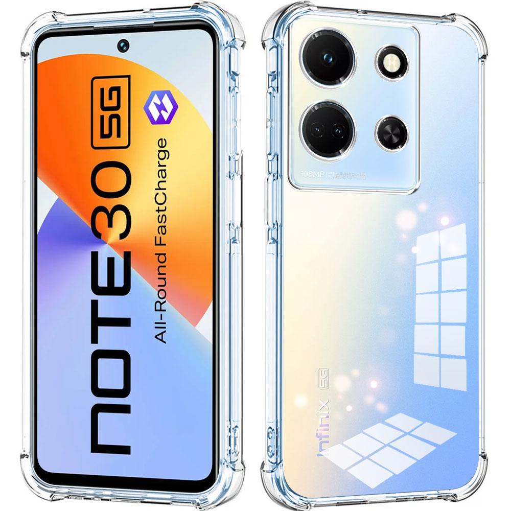 For Infinix Smart 9 8 7 6 Note 30 40 Pro Plus 12 11 Pro VIP Zero 30 40 GT 20 Pro Case Clear Soft Silicone Shockproof Cover