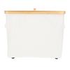 Toilet Paper Storage Basket with Lid Handle Foldable Standing Easy Assembly Toilet Paper Container B