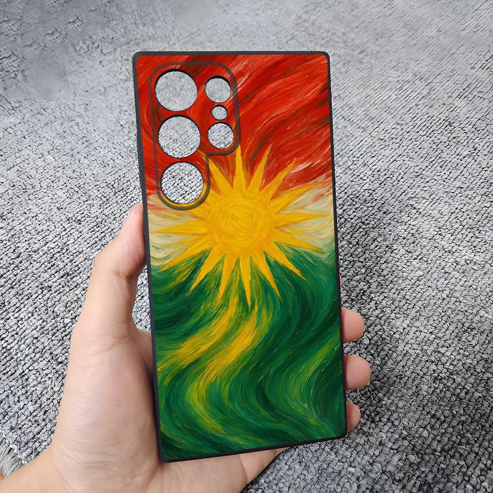 Kurdistan Flag Cool Phone Case For Samsung S26 S25 Plus S20 S20 Plus S22 Ultra S23 FE S21 Plus S21 Ultra Soft Cover