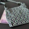 Niche Design 2024 New Retro Green Diamond-checked Corkwick Flannel Bag Women's Cross-body Shoulder Large Capacity