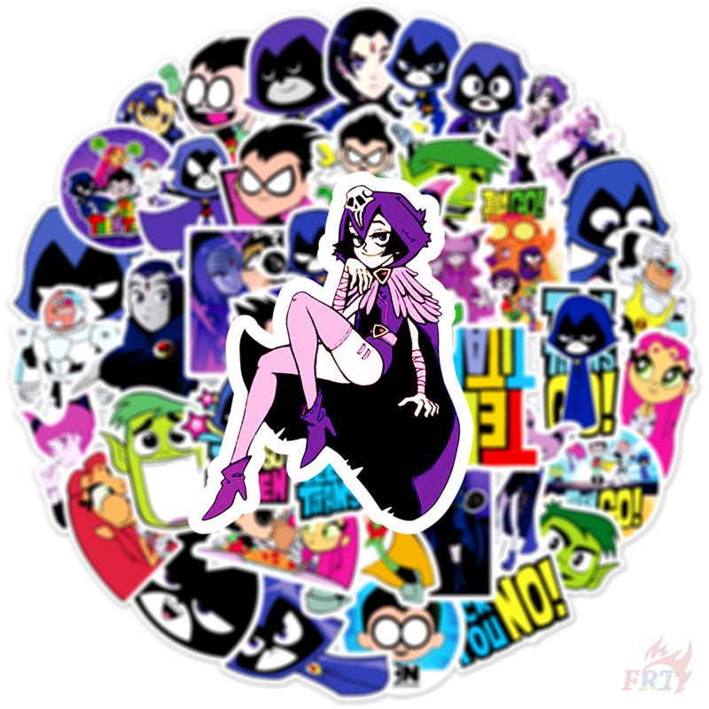 50Pcs/Set Teen Titans Go Stickers DIY Fashion Waterproof Doodle Decals Stickers