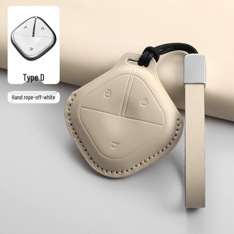 Wuling Bingo & Baojun Yueye Pink Leather Key Cover for Women