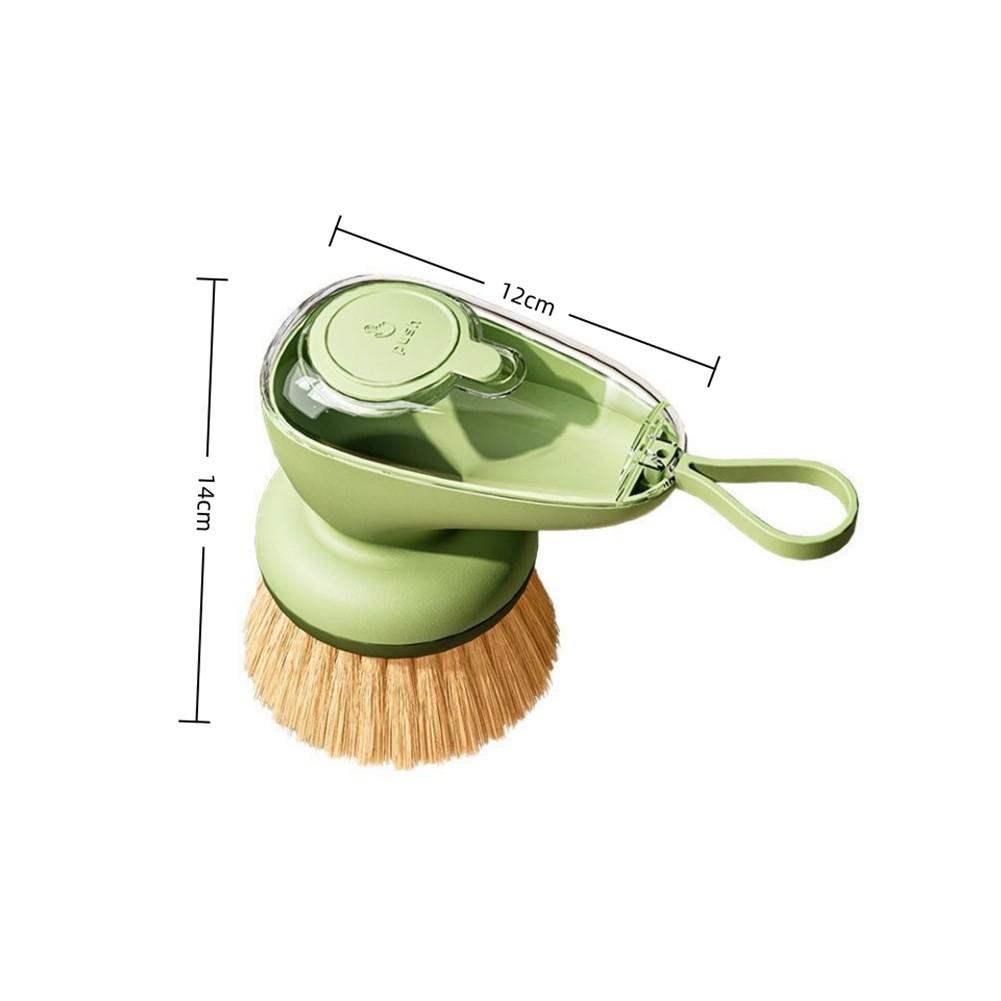 Airtight Pump Mechanism Kitchen Cleaning Brush Soap Dispensing Brush