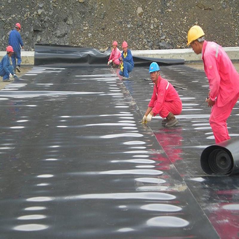 HDPE Black Impermeable Polyethylene Landfill Cover Geomembrane