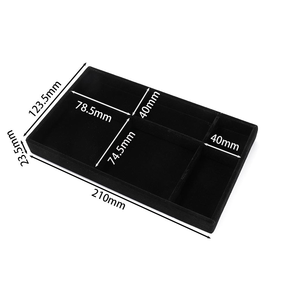 1Pc Jewelry Display Jewelry Storage Tray Jewelry Holder Portable Ring Earrings Necklace Organizer Box