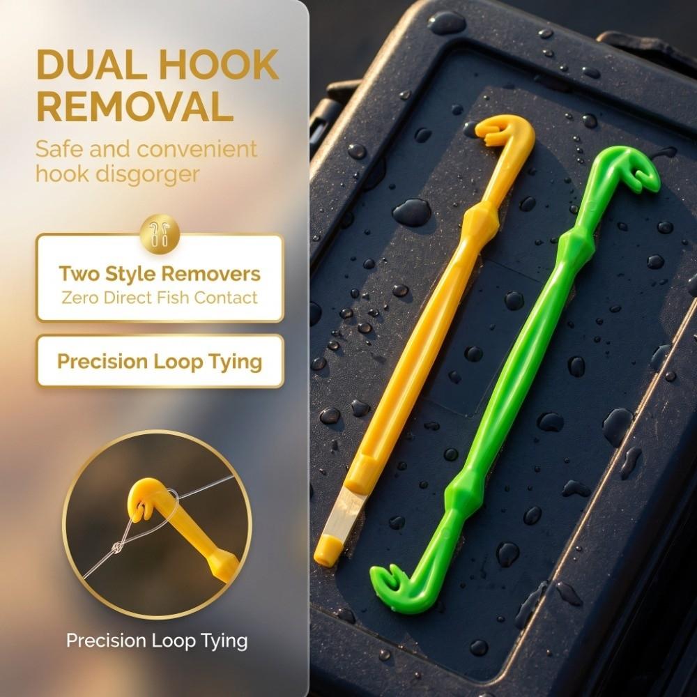 3 Sets 11cm Fishing Knot Tying Tool Aluminum Alloy Fishing Line Tie Tool  Fishing Accessories