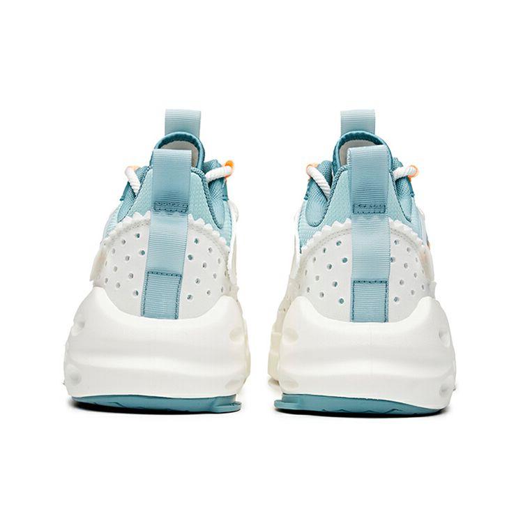 Anta Dominator Non-Slip Lightweight Mid-Top Sneakers Men Sneakers White Blue Green 112128084-4