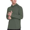 Long Sleeve Hooded Shirt with Built In Face Covering Lightweight Breathable Fabric for Outdoor Activities Men