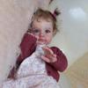 Urocze 24-calowe lalki Reborn dla maluchów Maggi Soft Cloth Body Princess Newborn Doll Handmade Exquisite 3D Malowana skóra Widoczne żyły Zabawki dla dzieci
