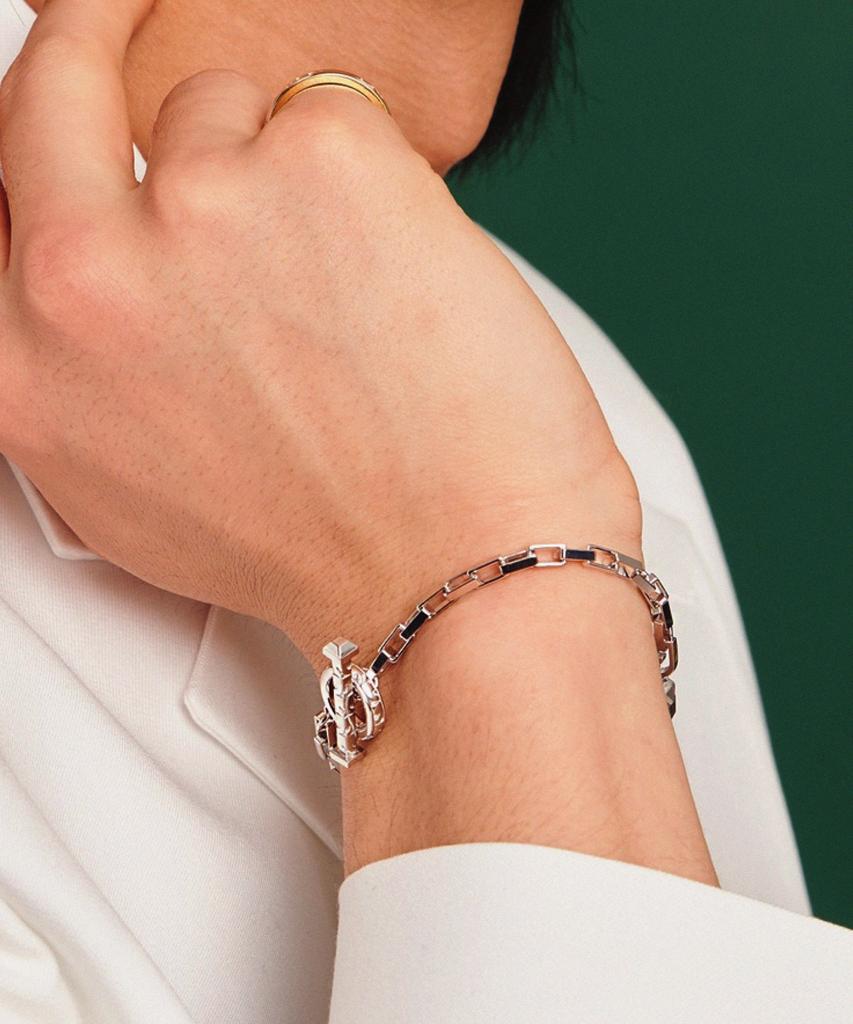Valik [925 Silver] No.06-2 Signature Toggle Bar Bracelet
